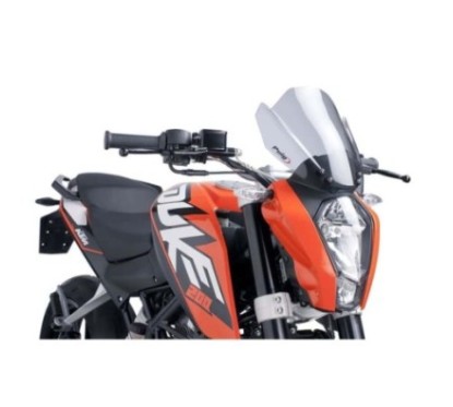 PUIG CUPOLINO NAKED NEW GENERATION SPORT PER KTM 200 DUKE 12'-15' FUME CHIARO