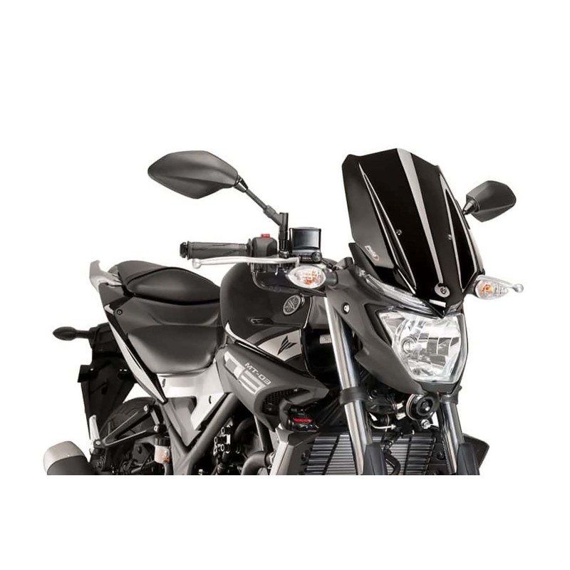 PUIG CUPOLINO NAKED NEW GENERATION TOURING YAMAHA MT-03 16'-19' NERO