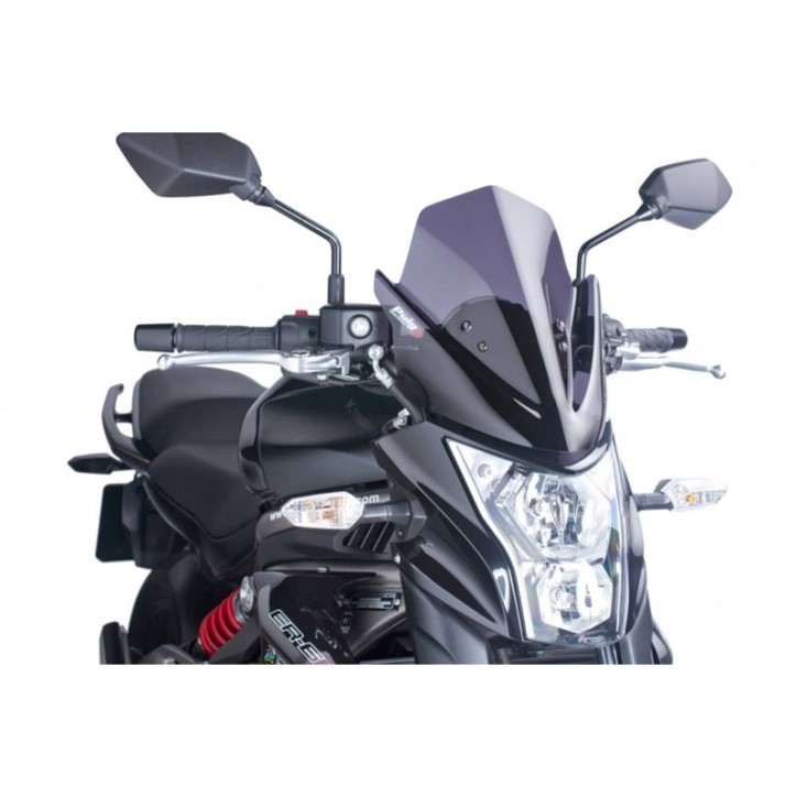 PUIG PARE - BRISE NAKED N.G. SPORT POUR KAWASAKI ER-6N 12-16 FUMEE FONCE