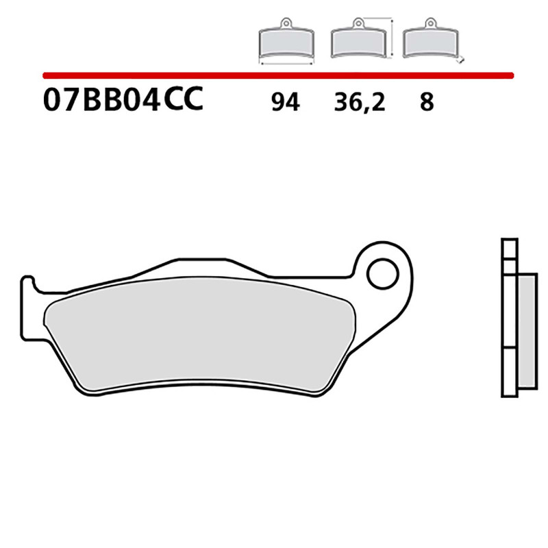 BREMBO FRONT BRAKE PADS KIT FOR APRILIA RX SUPERMOTARD 125 08-13-CODE 07BB04