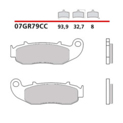 BREMBO VORDERRADBREMSBELAGE-KIT FUR FANTIC MOTOR CABALLERO 09-15-07GR79