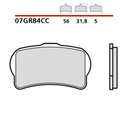 BREMBO FRONT BRAKE PADS KIT FOR GAS GAS TXT FACTORY REPLICA 280 13-14-07GR84