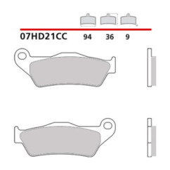 KIT DE PASTILLAS DE FRENO DELANTERO BREMBO PARA HARLEY D.XG STREET 500 14-19-COD. 07HD21