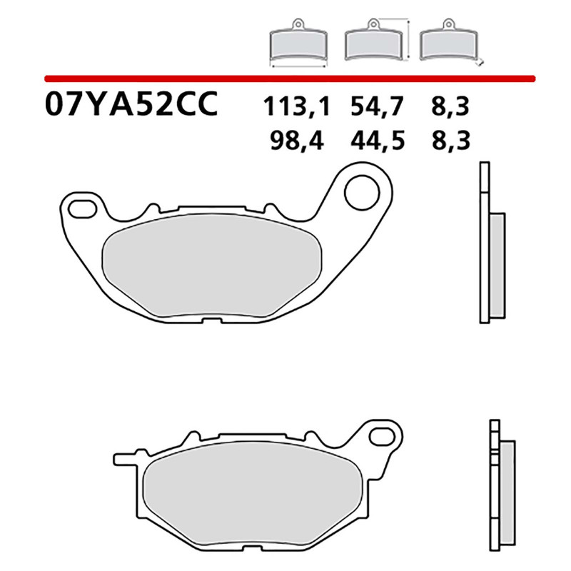 BREMBO FRONT BRAKE PADS KIT FOR YAMAHA X-MAX MAX TECH 125 20-20-CODE 07YA52