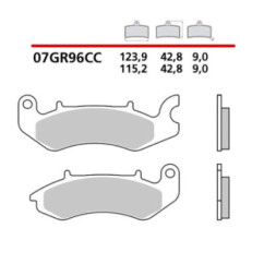 BREMBO FRONT BRAKE PADS KIT FOR BENELLI WORX 125 17-18-CODE 07GR96