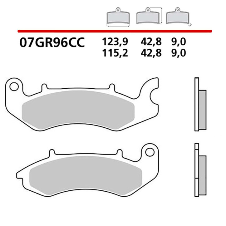 BREMBO FRONT BRAKE PADS KIT FOR BENELLI WORX 125 17-18-CODE 07GR96CC