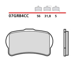 KIT PASTILLAS DE FRENO DELANTERO BREMBO PARA GAS GAS TXT GP 250 18-19-COD. 07GR84