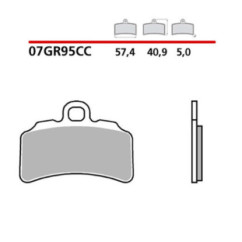 BREMBO FRONT BRAKE PADS KIT FOR GAS GAS TXT RACING 125 19-21-CODE 07GR95