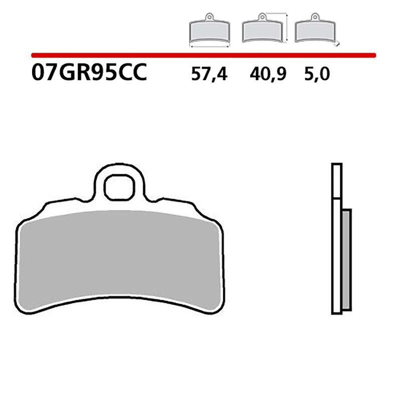 BREMBO FRONT BRAKE PADS KIT FOR GAS GAS TXT RACING 125 19-21-CODE 07GR95