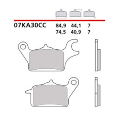 BREMBO FRONT BRAKE PADS KIT FOR HONDA ACA 110 CBF 14-16-07KA30