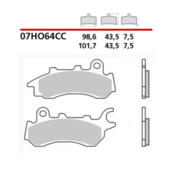 KIT DE PLAQUETTES DE FREIN AVANT BREMBO POUR HONDA CB F 125 17-20-COD. 07HO64