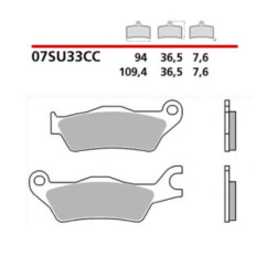 BREMBO FRONT BRAKE PADS KIT FOR SUZUKI GSX-R 125 17-21-CODE 07SU33