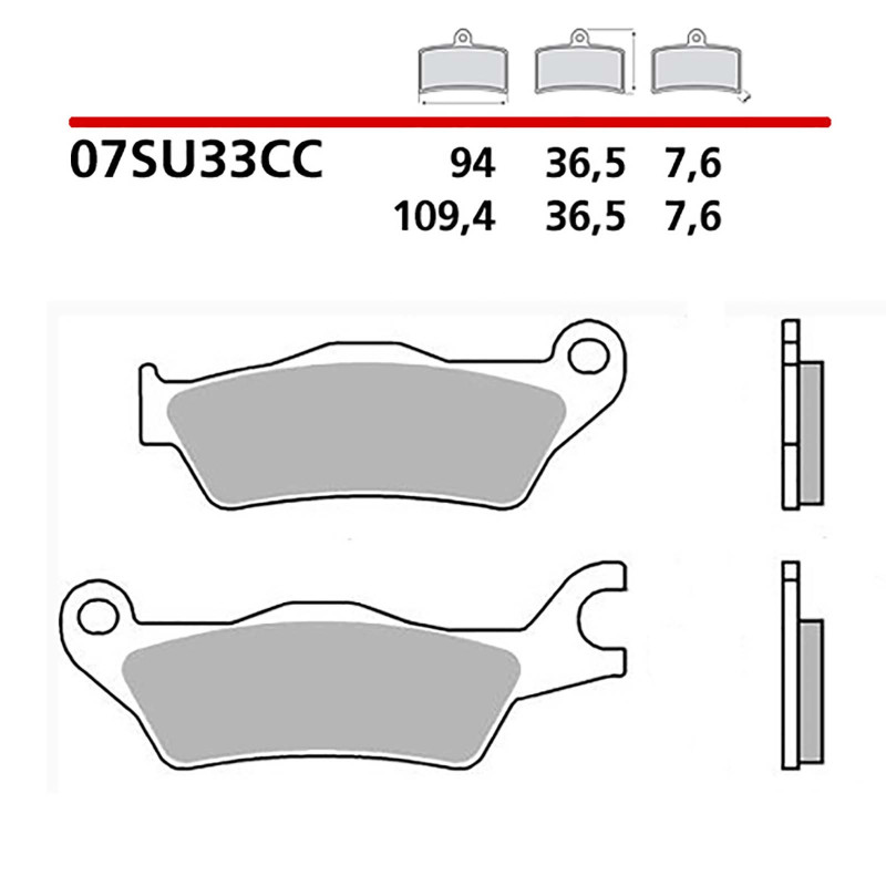 BREMBO FRONT BRAKE PADS KIT FOR SUZUKI GSX-R 125 17-21-CODE 07SU33