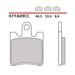 BREMBO FRONT BRAKE PADS KIT FOR TRIUMPH TROPHY ABS 1200 13-16-07YA09