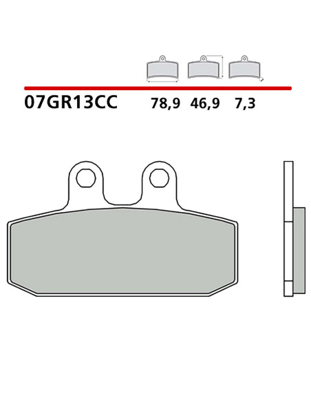 brembo rear brake pad kit mount on aprilia mana 850 gt 07 13 cod07gr13cc