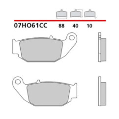 BREMBO HINTERES BREMSBELAGE-KIT FUR BENELLI BN 125 18-20-COD.07HO61