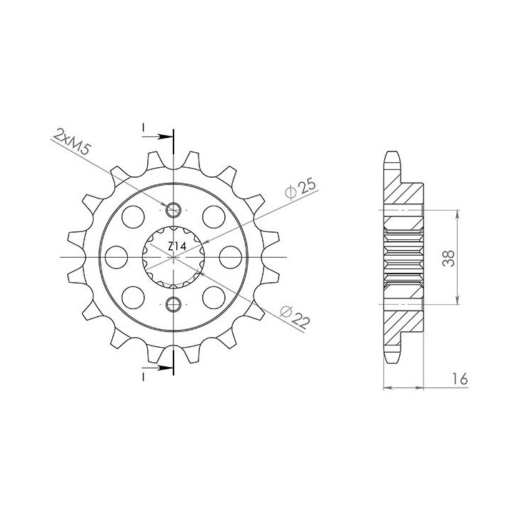 PINON SGR M AC P525-D15 DUCATI MULTISTRADA 1200/S 10-12