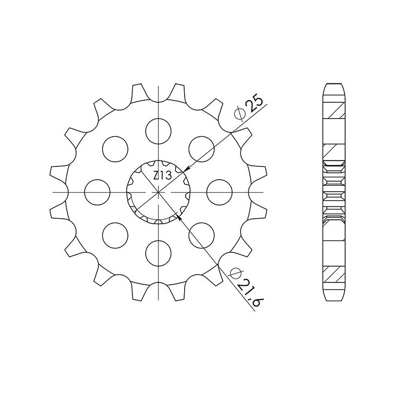 PINON SGR M AC P525-D17 SUZUKI GSX-R 1000 01 02