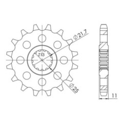 PIGNON SGR M AC P530-D16 YAMAHA FZR R OW01 750 89-90