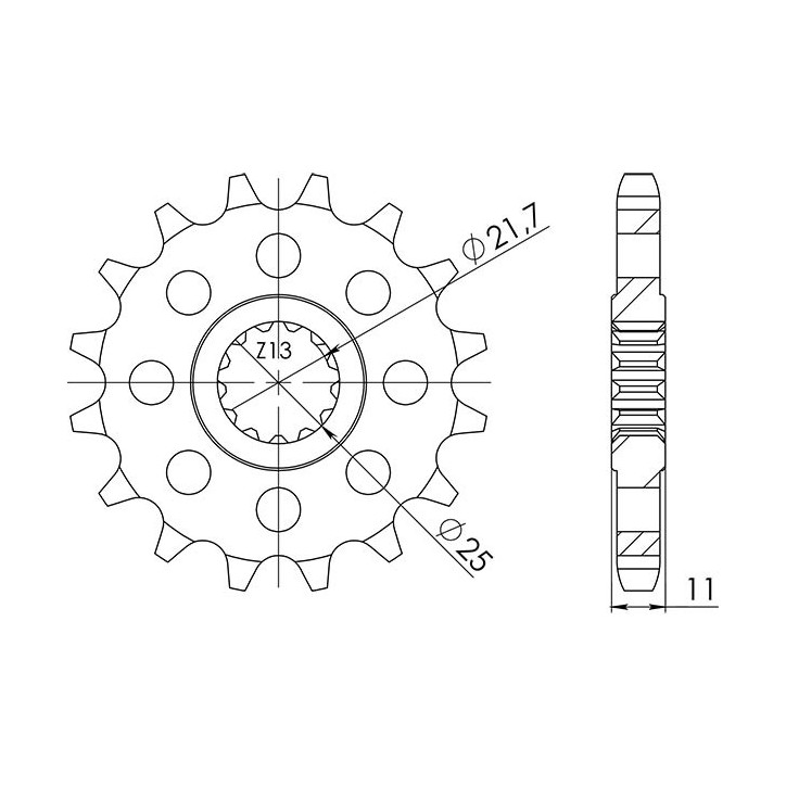 PINON SGR M AC P530-D16 YAMAHA FZR R OW01 750 89-90