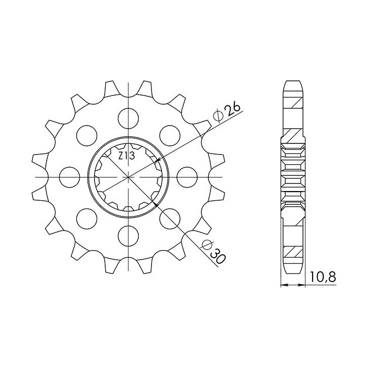 PINON SGR M AC P530-D17 YAMAHA XJR 1200 95/97