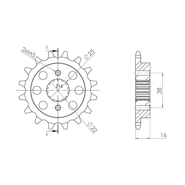 PINON SGR R AC P520-D14 DUCATI 748 BIP 95-02