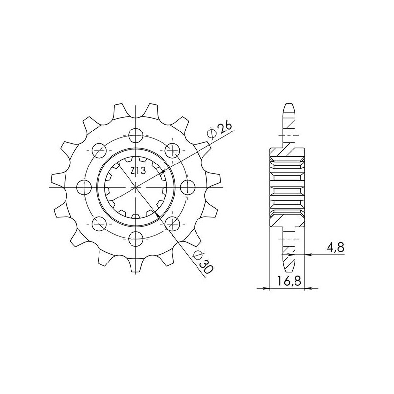 PINON SGR R AC P520-D15 HONDA CB F 650 14 16