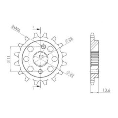 PINON SGR R AC P520-D15 KAWASAKI NINJA ZX-6R 00-01