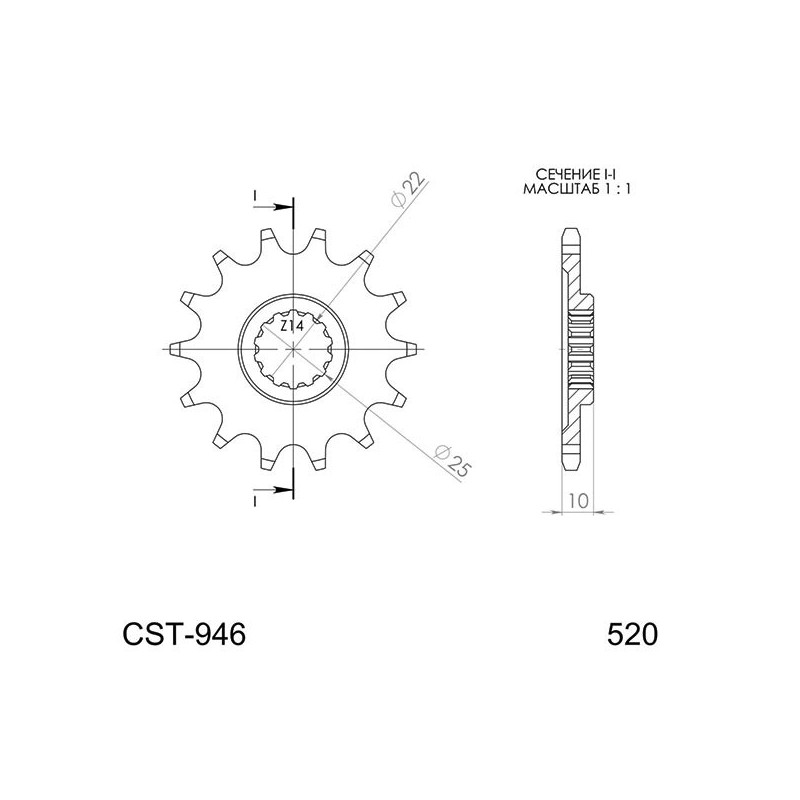 PINON SGR R AC P520-D15 MV AGUSTA F4 1000 04 06