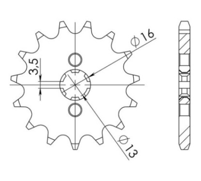 PINON SGR S AC P420-D10 KAWASAKI KSF 50 03 06