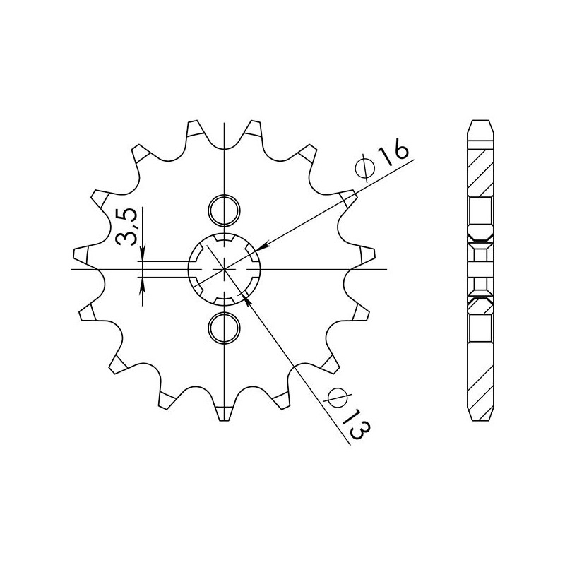 Pinon SGR S AC P420 D11 Suzuki LT Quadrunner 2WD 50 98-03