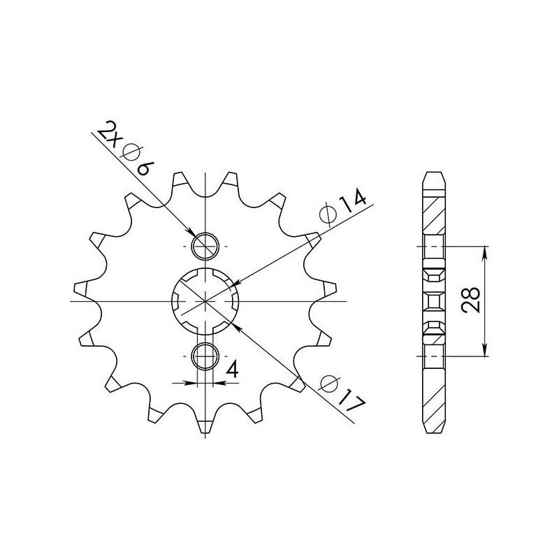 SGR PIGNONE S AC P420-D12 DERBI SENDA R 50 97 99