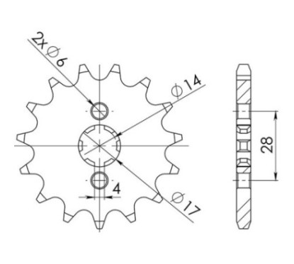 SGR PIGNONE S AC P420-D12 DERBI SENDA R 50 97 99