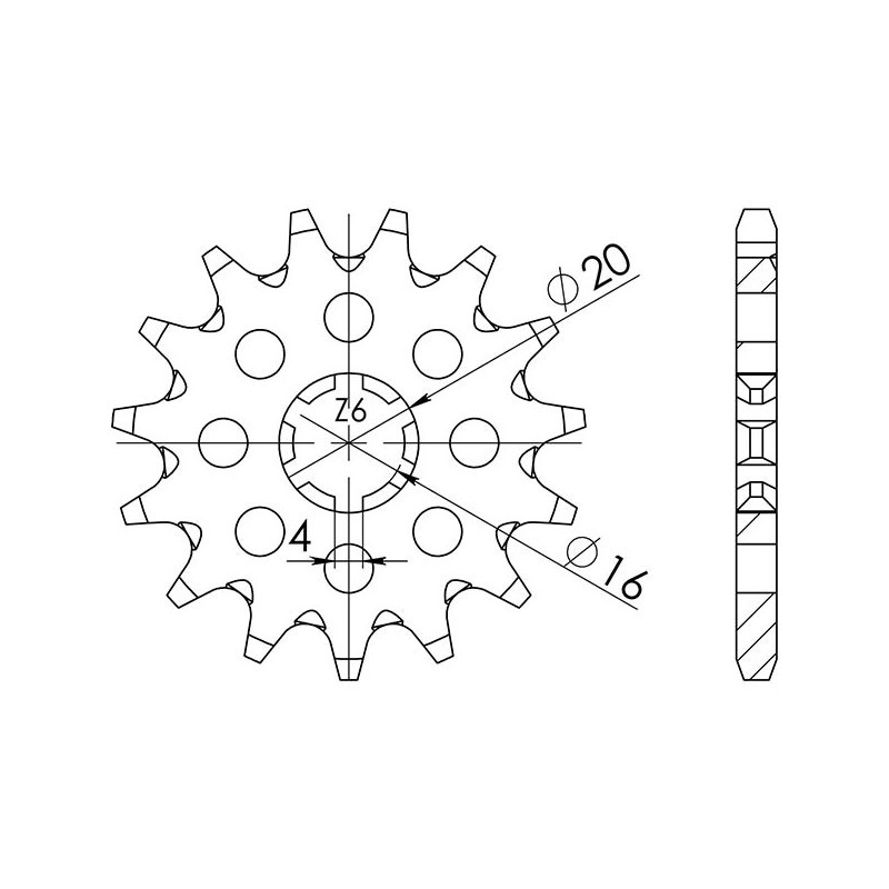 PINON SGR S AC P420-D13 KAWASAKI KX 100 97-13