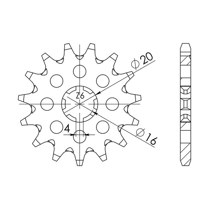 PINON SGR S AC P420-D13 KAWASAKI KX 100 97-13