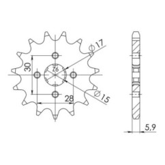 PINON SGR S AC P420-D14 HONDA CR R 80 96-02