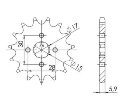 PINON SGR S AC P420-D14 HONDA CR R 80 96-02