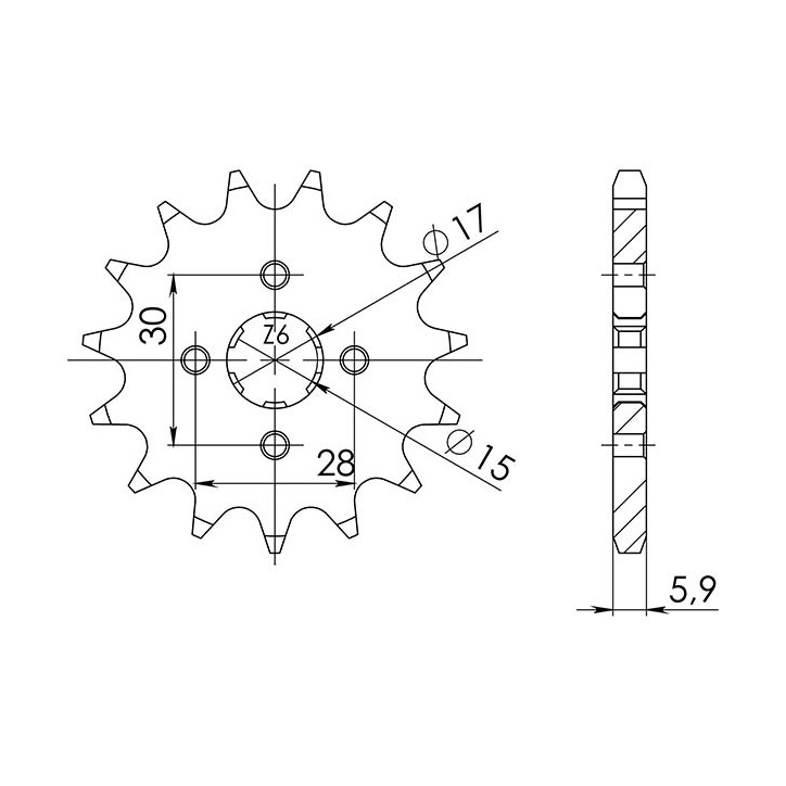 PINON SGR S AC P420-D14 HONDA CR R 80 96-02