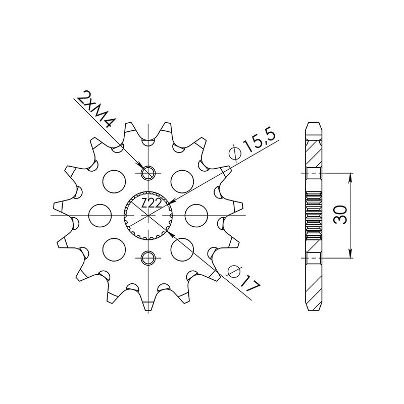 PINON SGR S AC P420-D14 HONDA CRF F 50 04-20