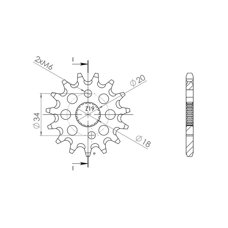 PINON SGR S AC P420-D15 HONDA CRF R 17 14 150 07 17