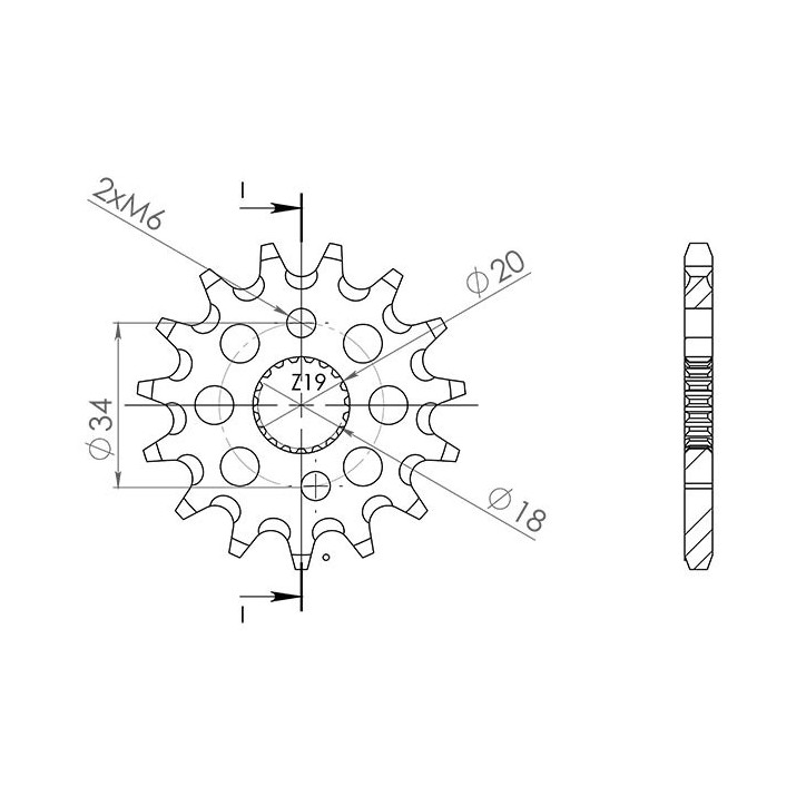 PINON SGR S AC P420-D15 HONDA CRF RB EXPERT 19/16 150 07-19