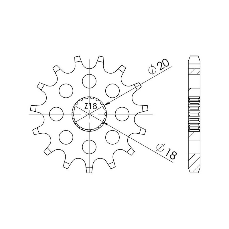 PINON SGR S AC P428-D12 SUZUKI GN R 125 94 96