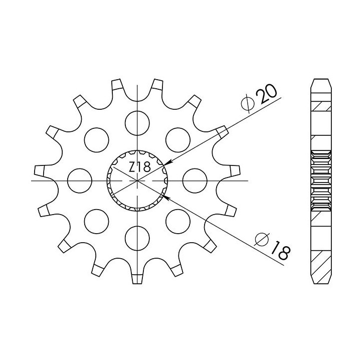 PINON SGR S AC P428-D12 SUZUKI GN R 125 94/96