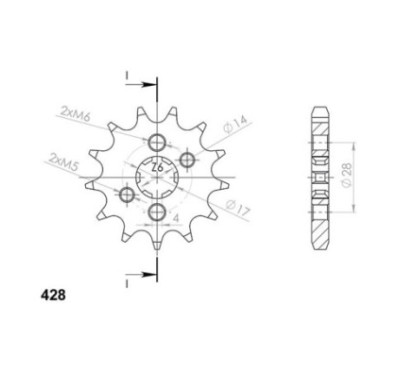 PINON SGR S AC P428-D13 APRILIA RS4 125 11 16