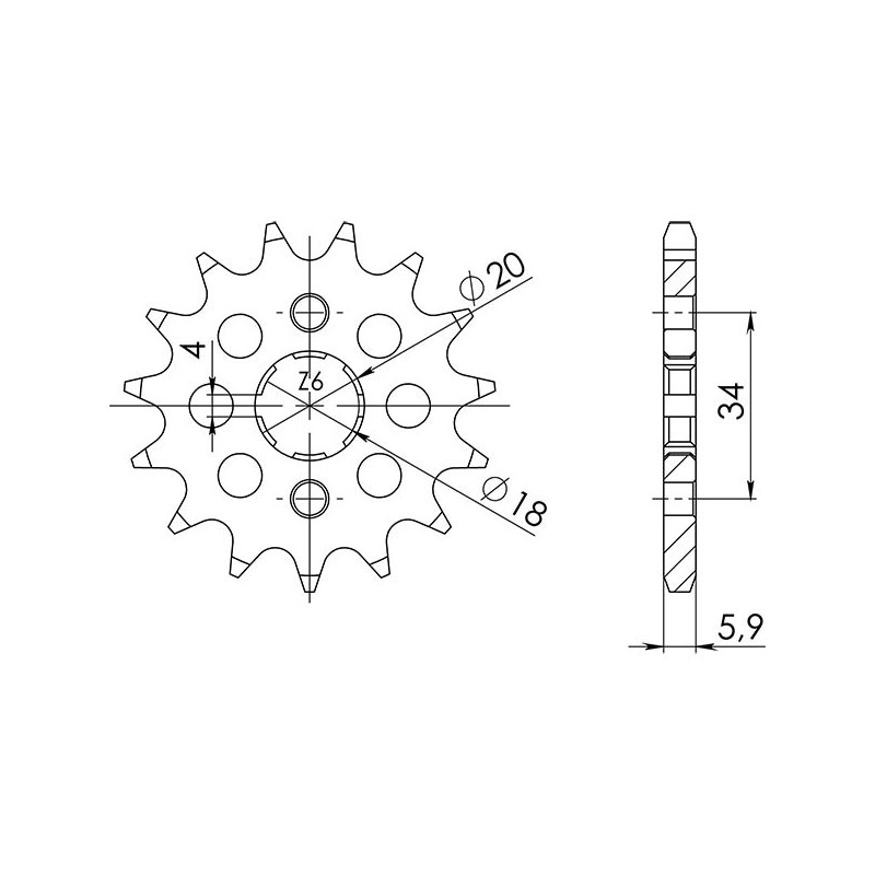 PINON SGR S AC P428-D13 DAELIM VL DAYSTAR 125 00-05