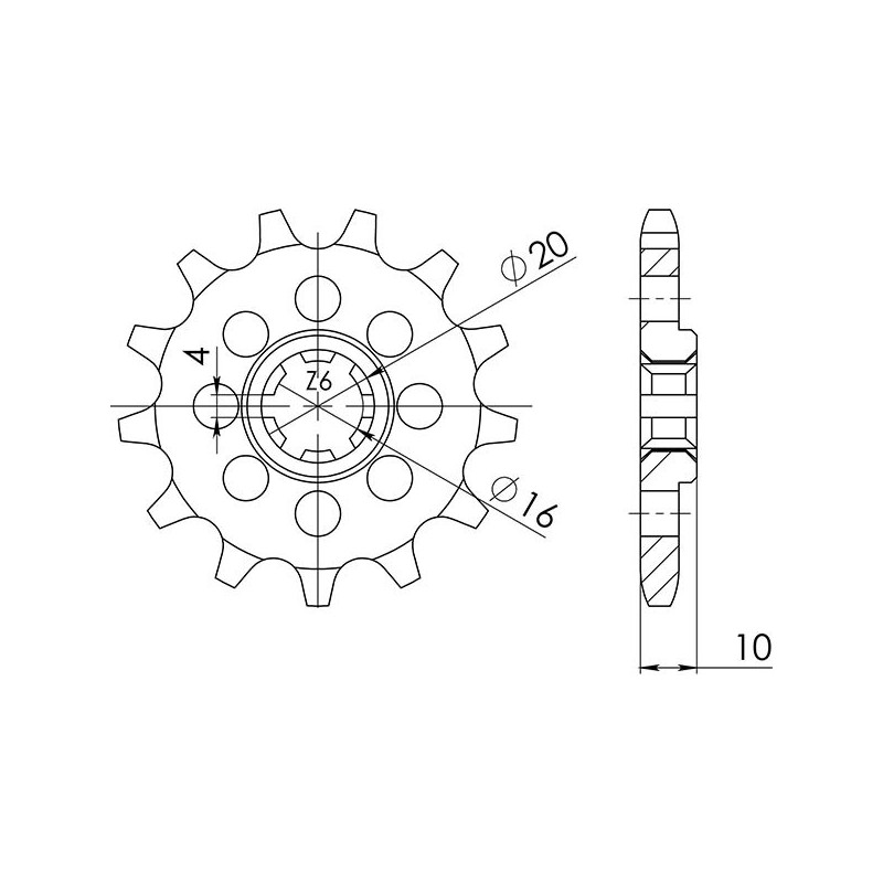 PINON SGR S AC P428-D13 HYOSUNG GV AQUILA 125 00-10