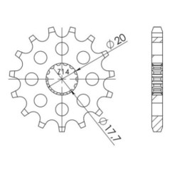 PINON SGR S AC P428-D14 DERBI SENDA R BAJA 4T 125 10-12