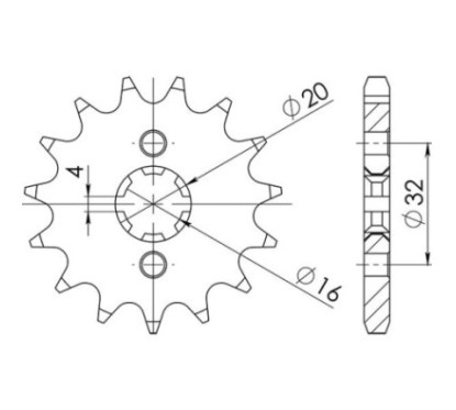 SGR PINION S AC P428-D14 FANTIC CABALLERO DELUXE 125 2021