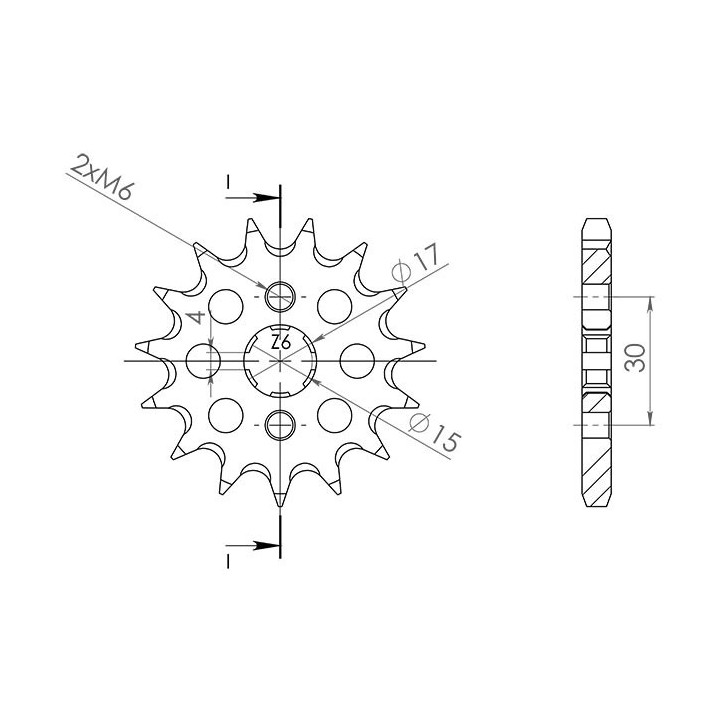 PINON SGR S AC P428-D14 HONDA CRF F 100 04/17