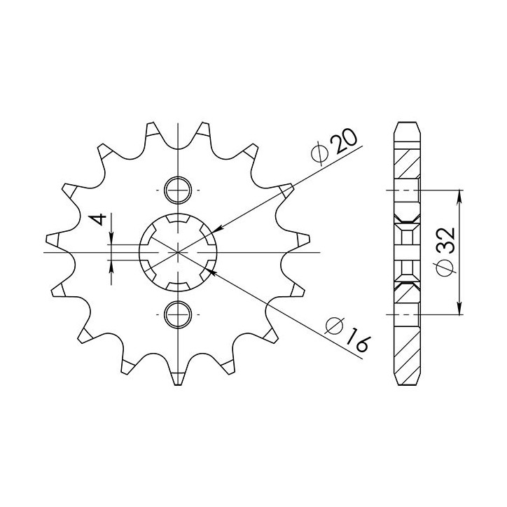 PINON SGR S AC P428-D14 YAMAHA WR R 125 09/13